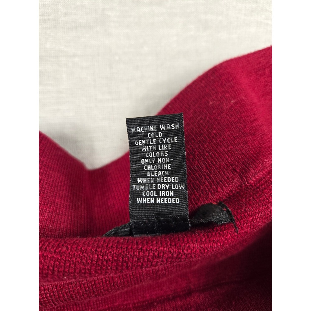 Alfani Womens XS Burgundy Red Knit Mini Skirt Zipper Accents Cotton Blend 2790 - Picture 3 of 9